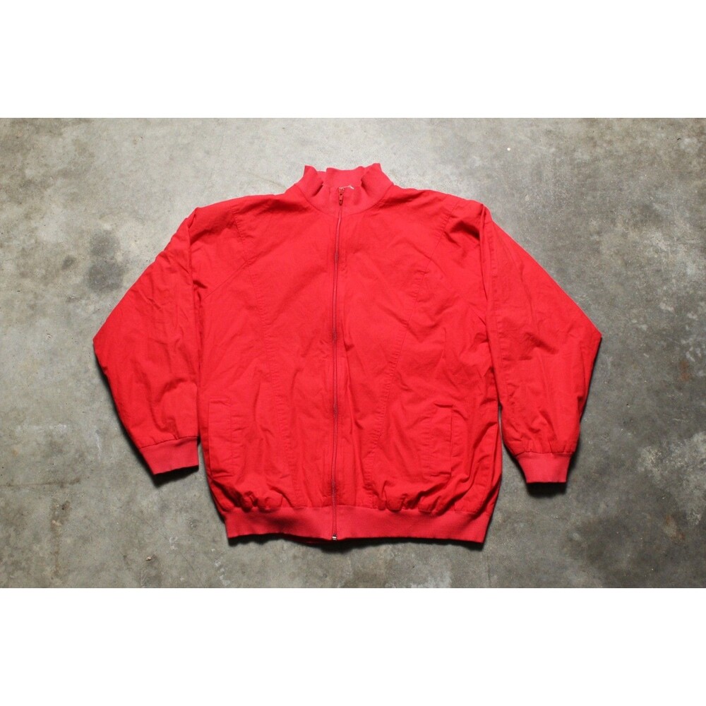 Vintage 70's RIDE 100% Cotton Red Members Only Style Jacket - Large